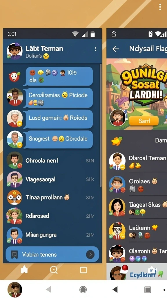 Screenshot menunjukkan grafis yang menawan dan karakter yang menarik.