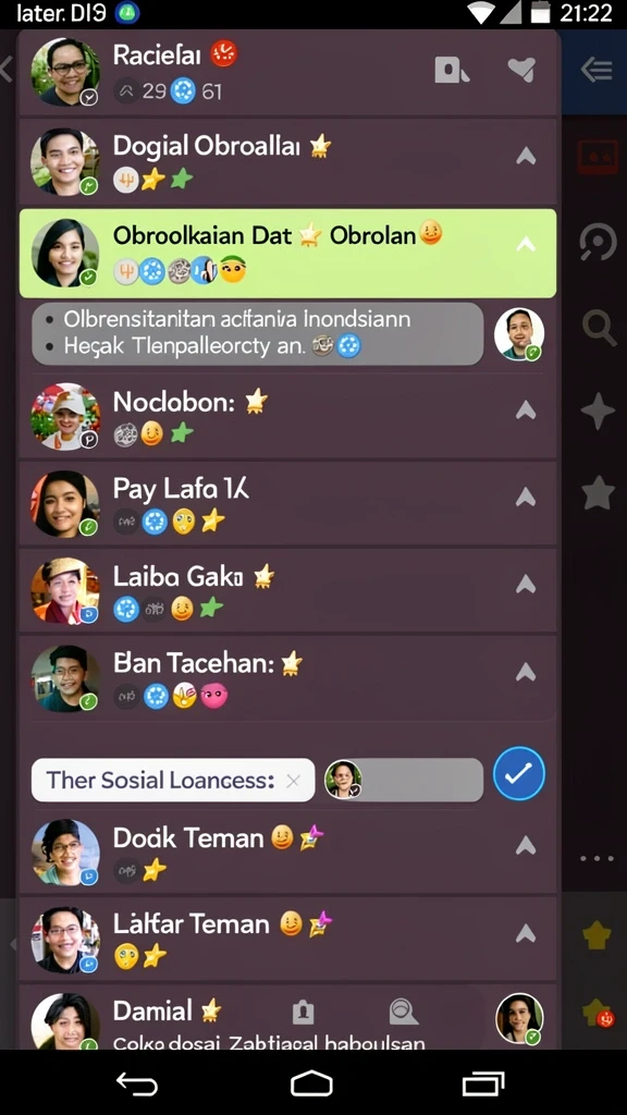 Tangkapan layar memperlihatkan karakter-karakter unik dalam AYU89.