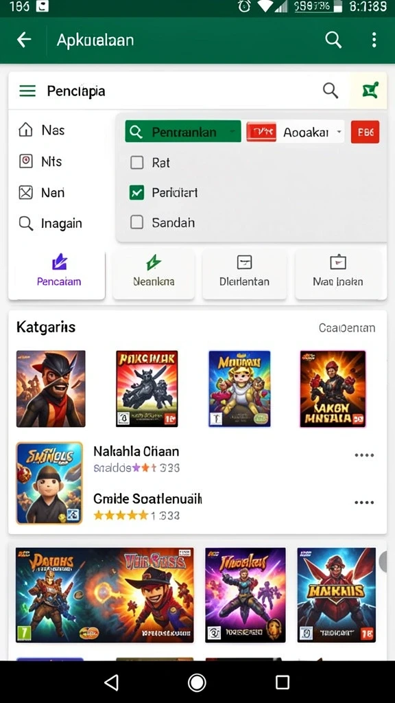 Screenshot 2 menampilkan tantangan yang harus diselesaikan.