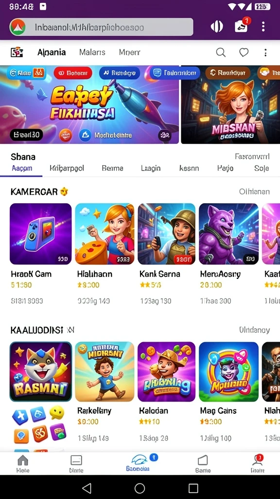 Tampilan antarmuka pengguna yang menarik dan modern.