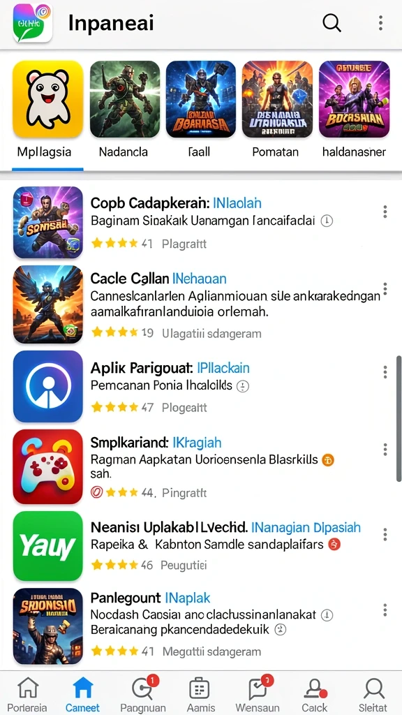 Level-level menantang yang membuat adrenalin meningkat.