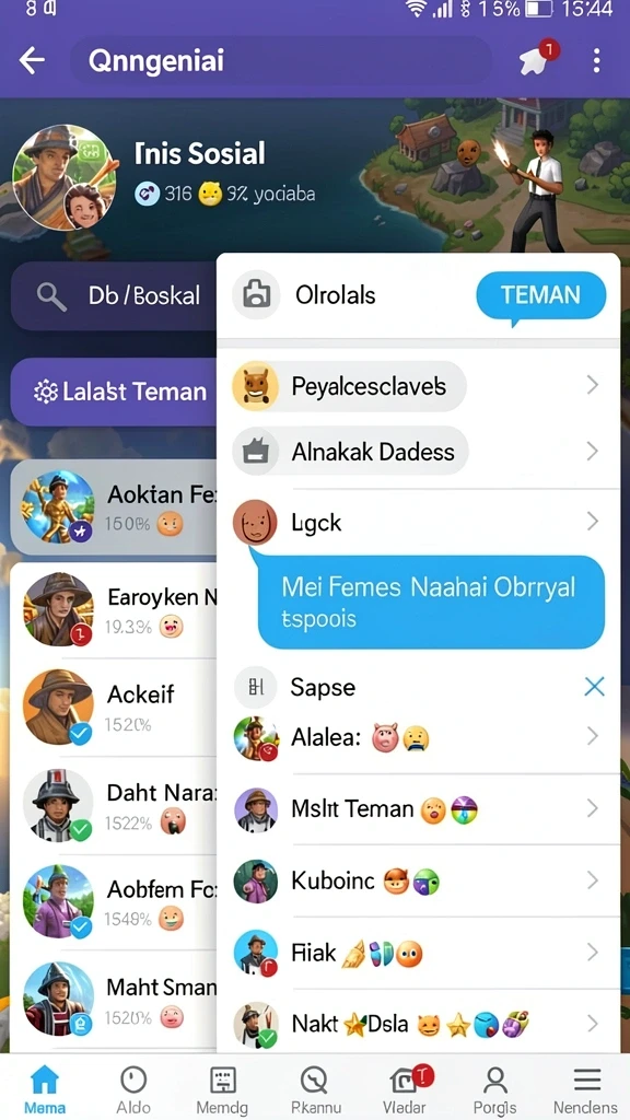 Karakter-karakter menarik dengan kemampuan unik.