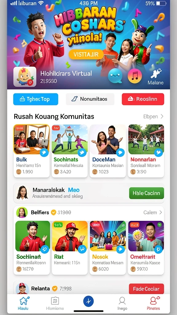 Tampilan antarmuka yang menarik dan mudah digunakan.