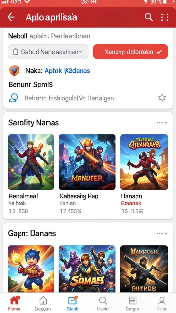 Screenshot menunjukkan variasi lagu koplo yang bisa dipilih.