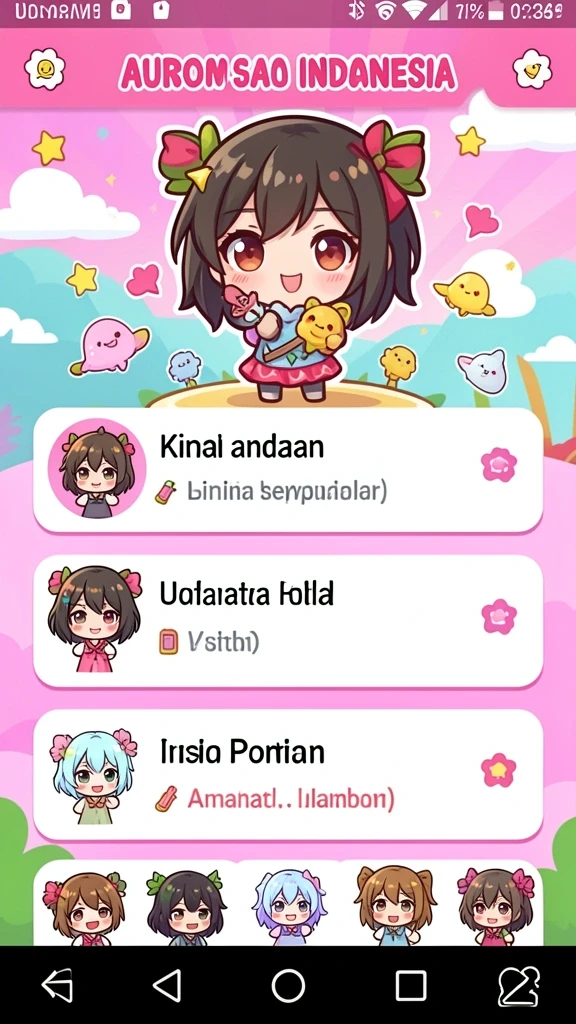 Tampilan antarmuka yang user-friendly.