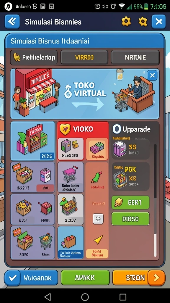 Pengguna sedang menikmati fitur taruhan langsung.