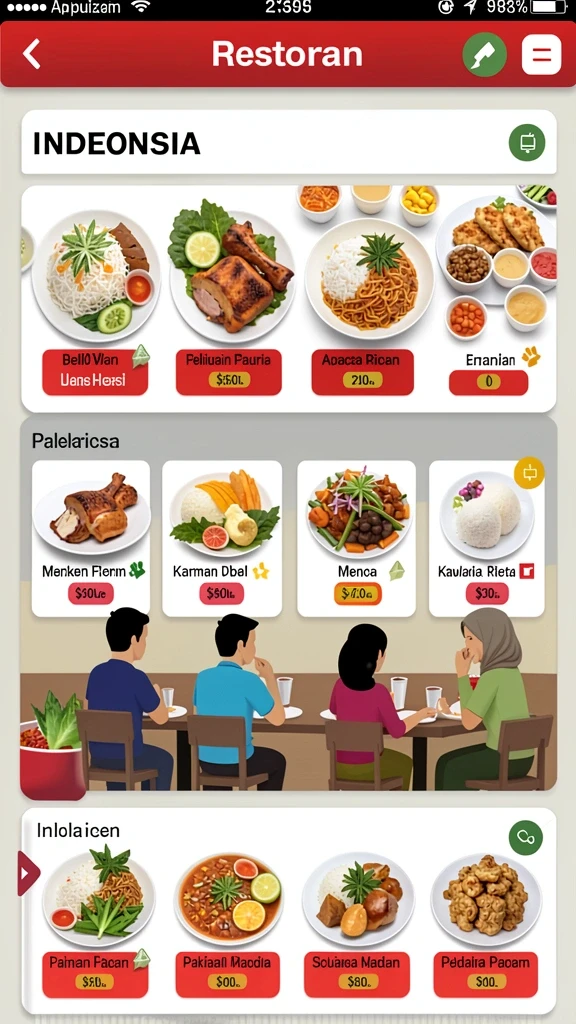 Fitur interaktif untuk merayakan dengan teman-teman.