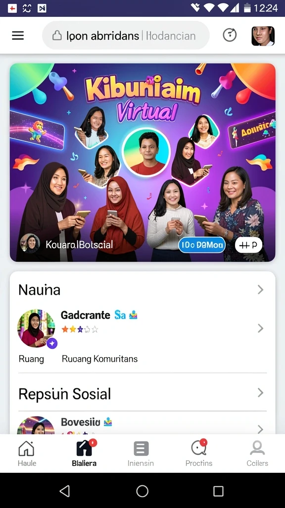 Tampilan beranda OLX128 yang menarik dan intuitif.