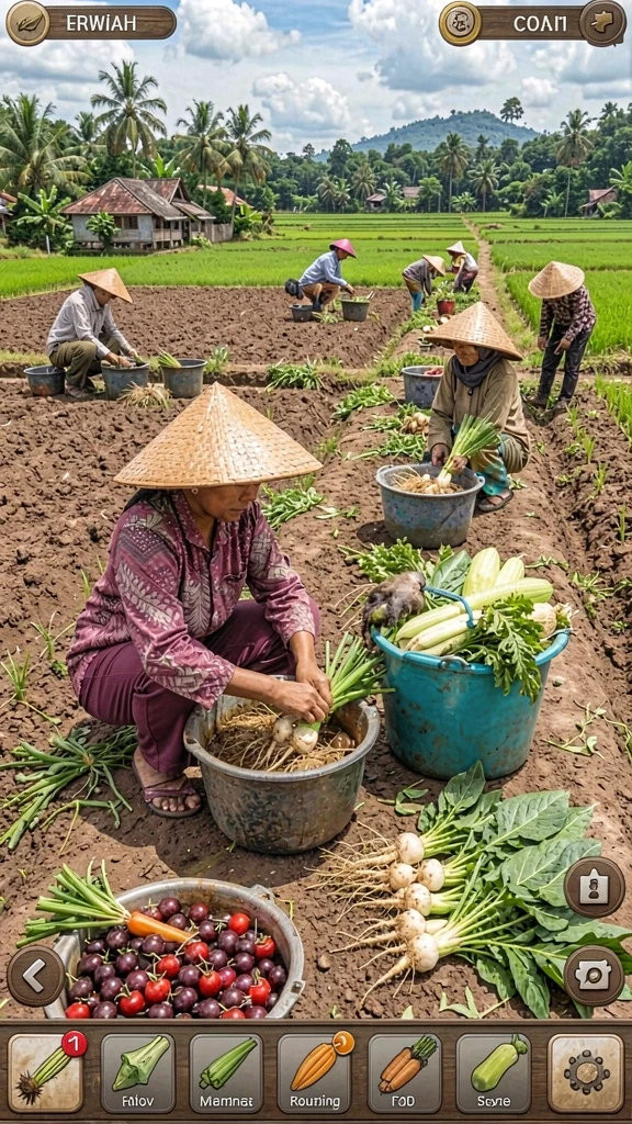 Pemandangan indah dalam game yang memukau.