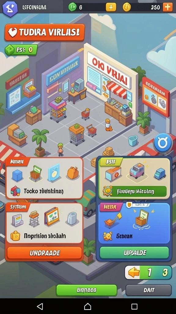 Fitur sosial untuk berbagi kemajuan dengan teman.