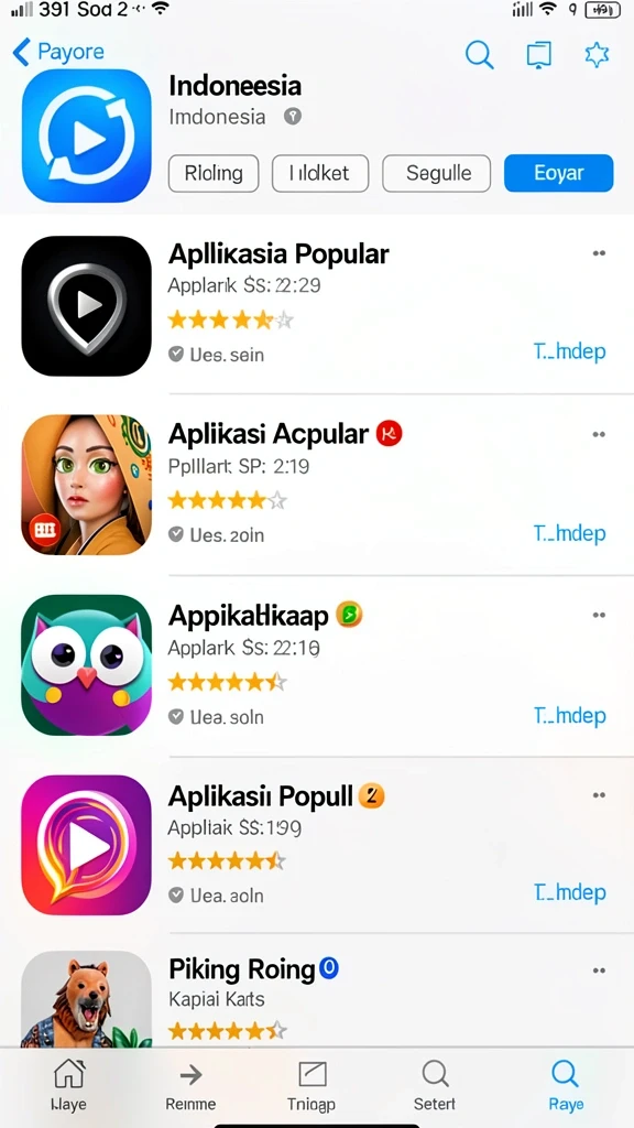 Tangkapan layar menampilkan level yang penuh warna.