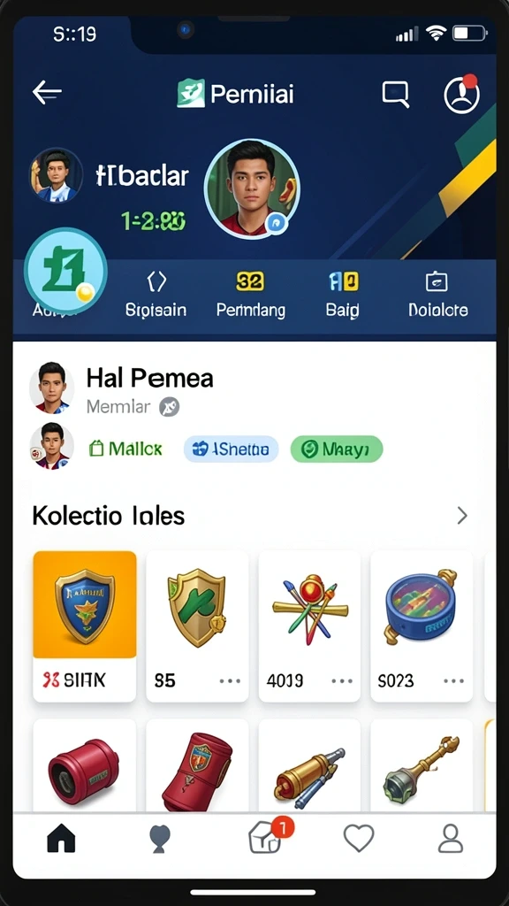Tampilan level yang penuh warna dan menantang.